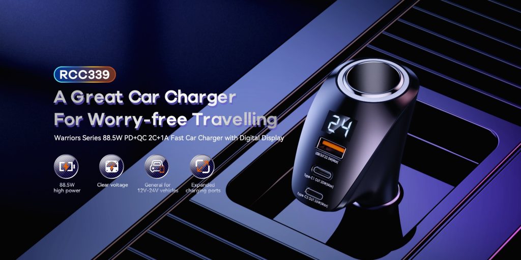 Tẩu sạc xe hơi cao cấp Remax RCC339
