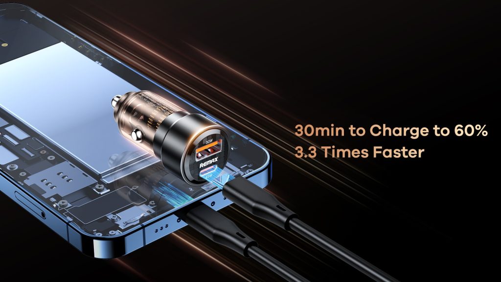 Tẩu sạc nhanh xe hơi 75w Remax RCC360