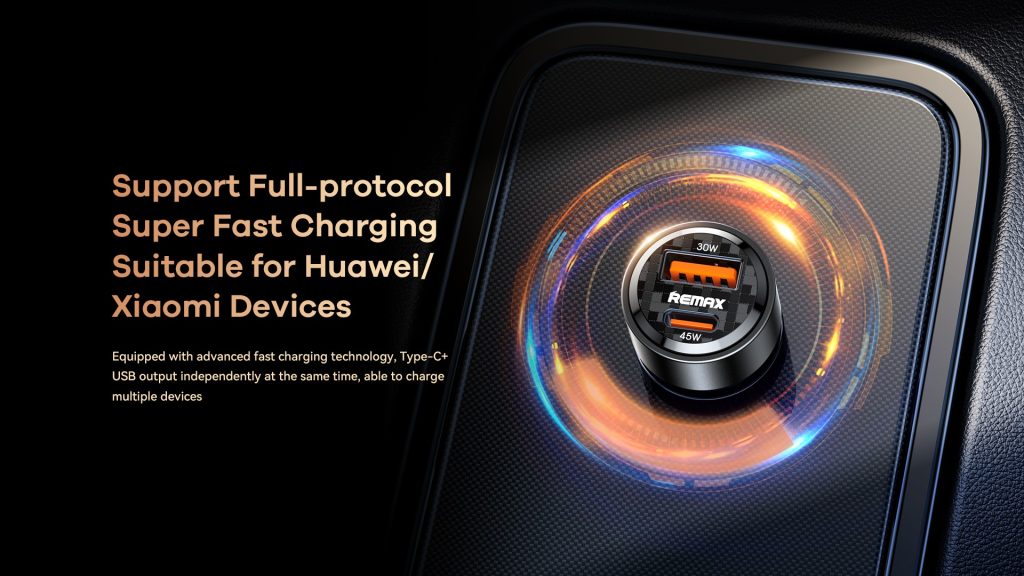 Tẩu sạc nhanh xe hơi 75w Remax RCC360