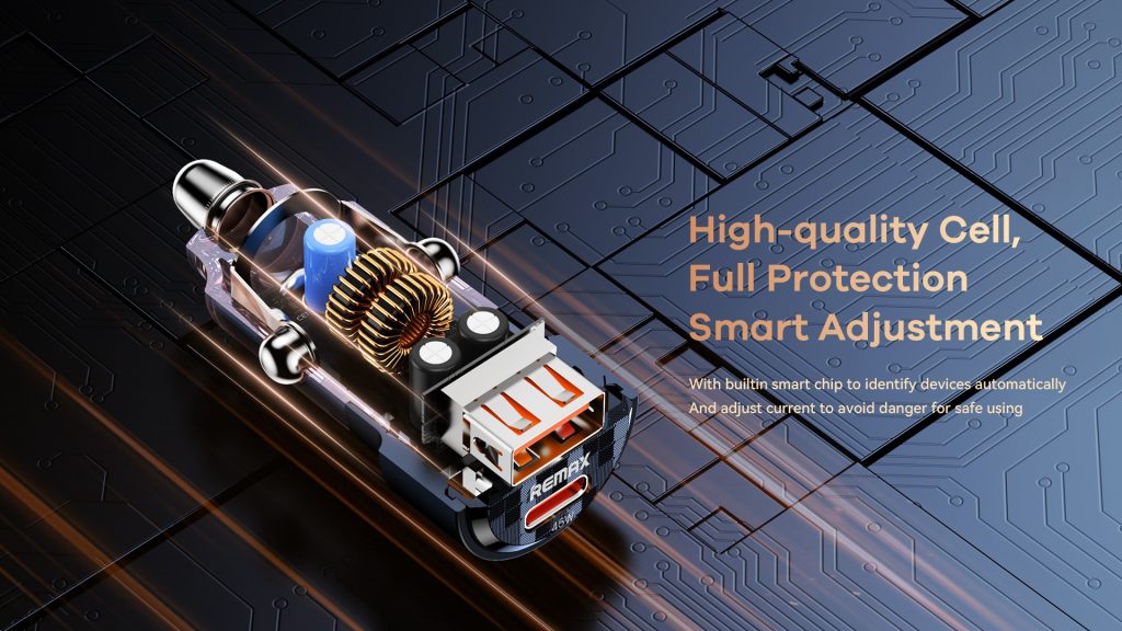 Tẩu sạc nhanh xe hơi 75w Remax RCC360
