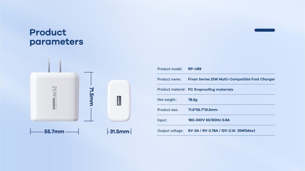 Củ sạc nhanh REMAX RP-U89
