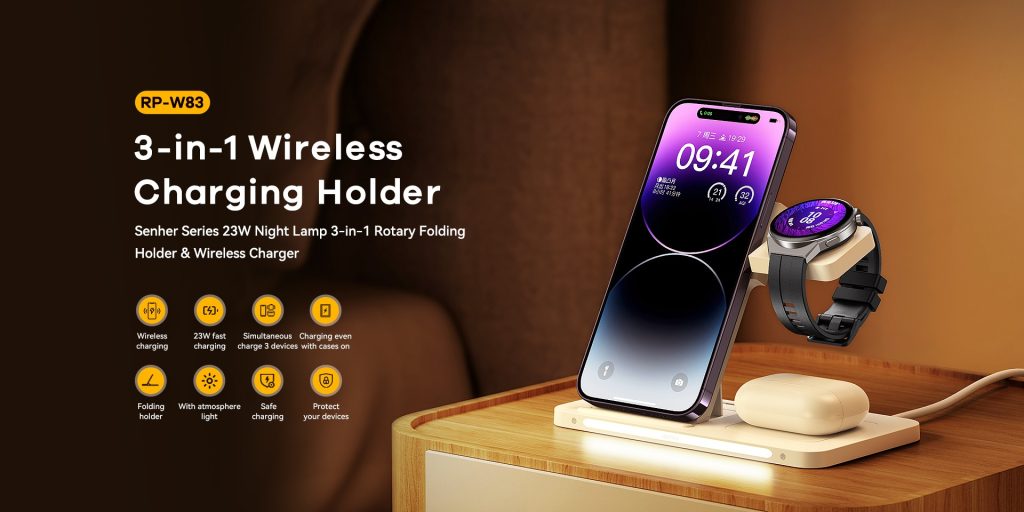 Đế sạc không dây 3in1 REMAX RP-W83