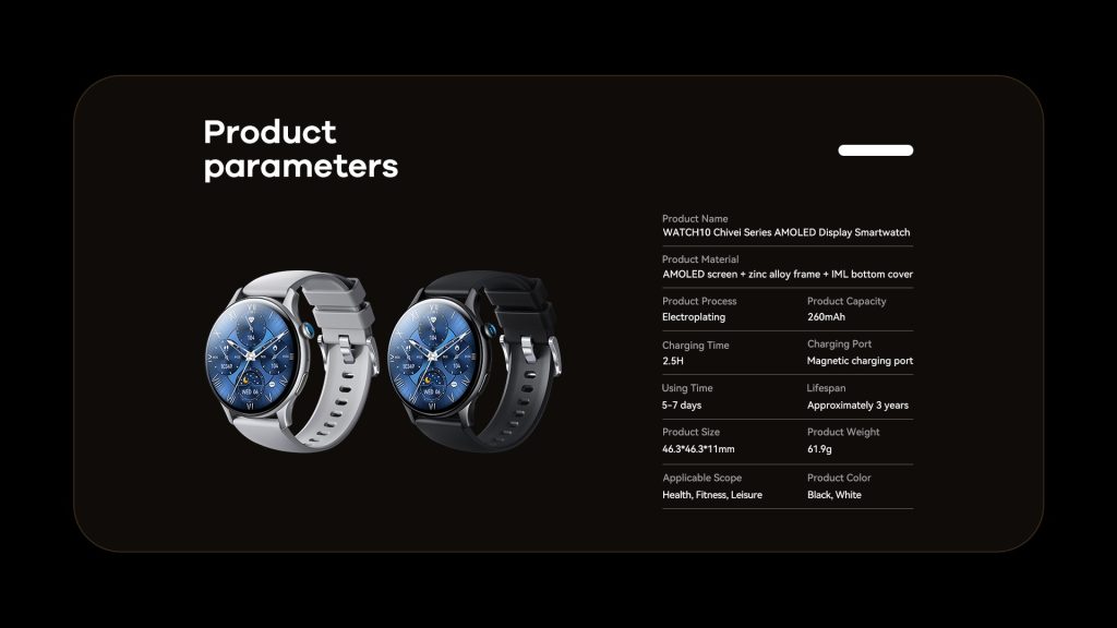 Đồng hồ thông minh WATCH10 Chivei AMOLED