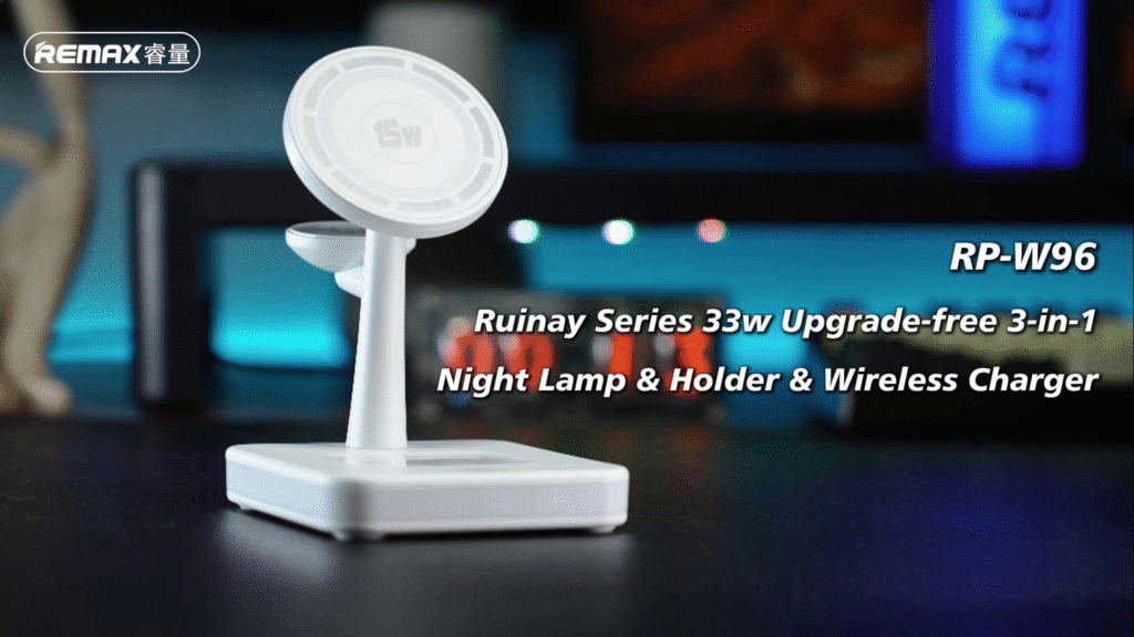 Đế sạc không dây 3in1 Remax RP-W96 Ruinay 33W