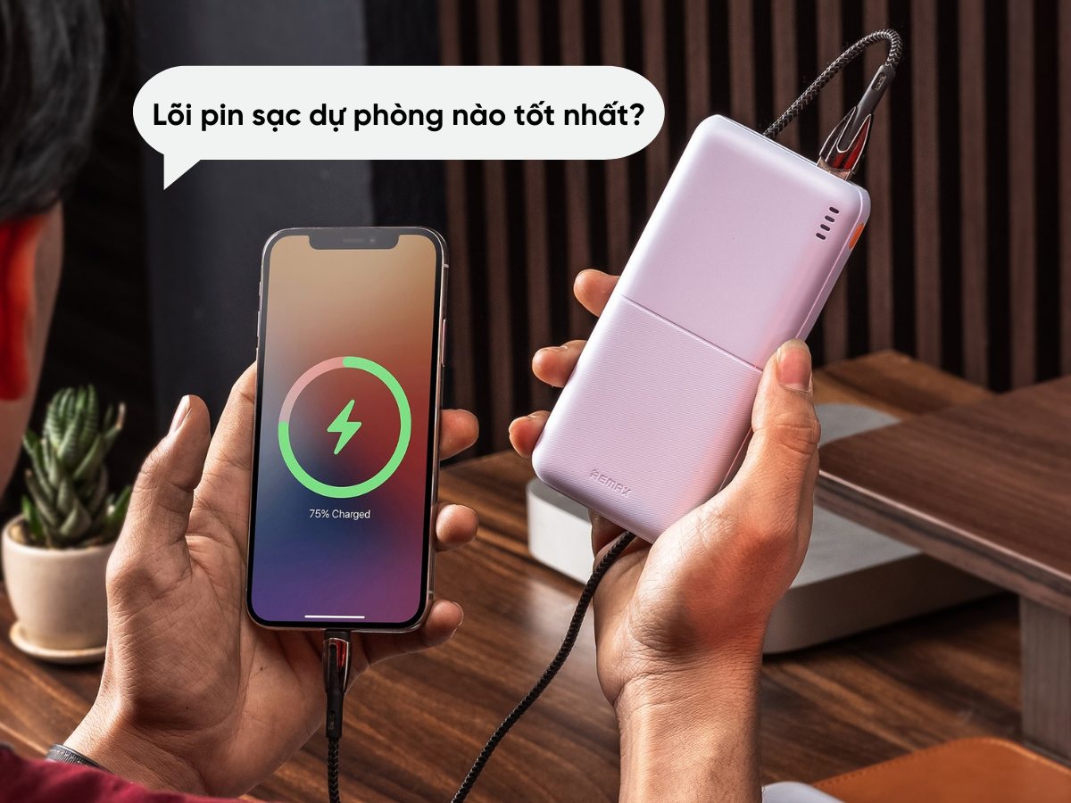 Lõi pin sạc dự phòng nào tốt nhất? Ưu nhược điểm từng dòng