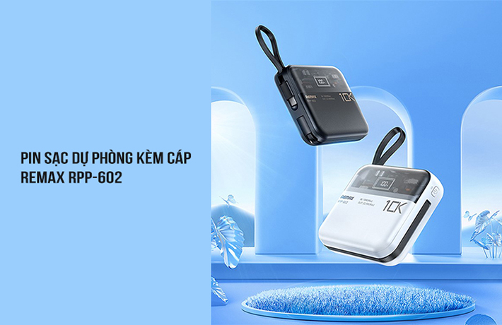 Sạc dự phòng kèm cáp 20000mAh 22.5W Remax RPP-603