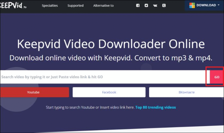 Chuyển video YouTube sang MP4 hoặc MP3 bằng Listentoyoutube.cc