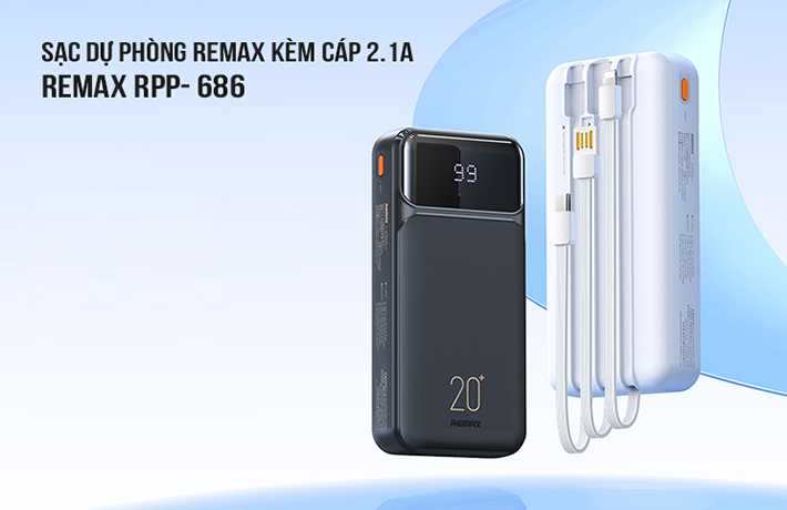 Sạc dự phòng Remax cao cấp RPP-686