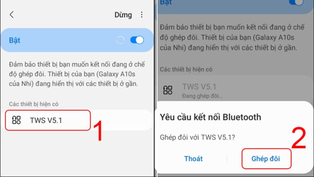 Cách kết nối tai nghe bluetooth trên điện thoại Android