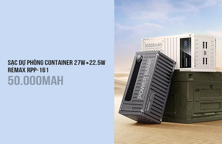 Top sạc dự phòng Remax 50000mAh sạc nhanh ổn định, giá tốt